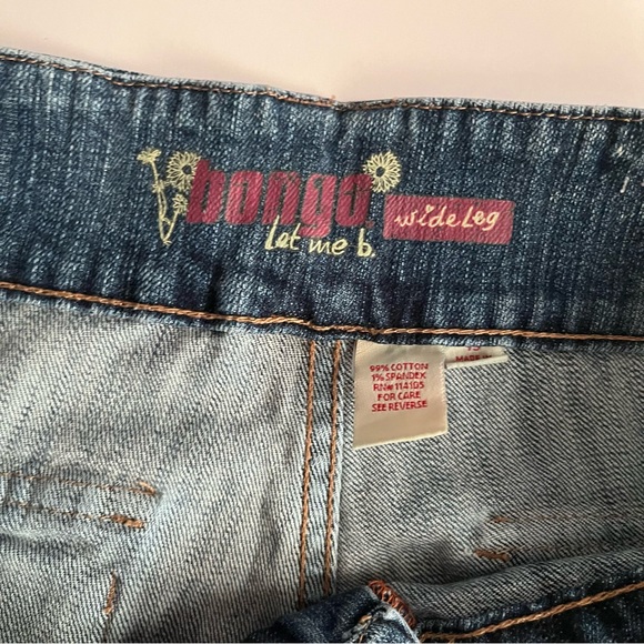 Vintage Bongo Let Me B Wide leg jeans Sz.15 low rise Y2K Hippie - Picture 6 of 10